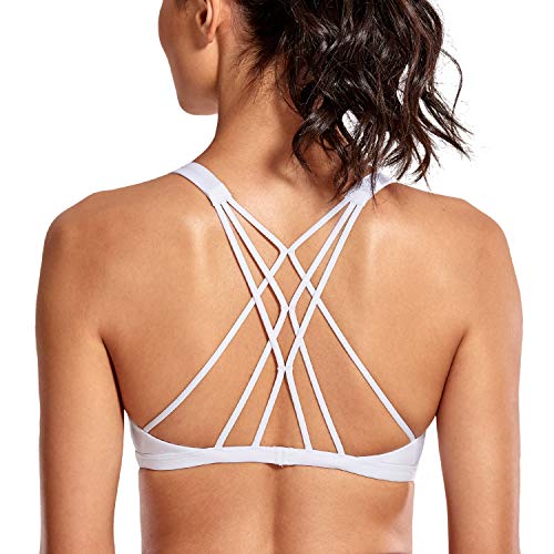 CRZ YOGA Sujetador Deportivo Yoga para Mujer Ejercicio Fitness Ropa Interior Blanco S CRZ YOGA Sujetador Deportivo Yoga para Mujer Ejercicio Fitness Ropa Interior Blanco S