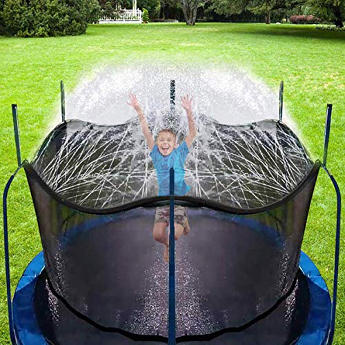 CT Aspersor Trampolín Set,Cama elástica de Jardín Water Play Sprinklers Pipe, Hechos para Sujetar en la Caja de Red de Seguridad del trampolín (10 m)