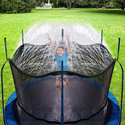 CT Aspersor Trampolín Set,Cama elástica de Jardín Water Play Sprinklers Pipe, Hechos para Sujetar en la Caja de Red de Seguridad del trampolín (10 m)