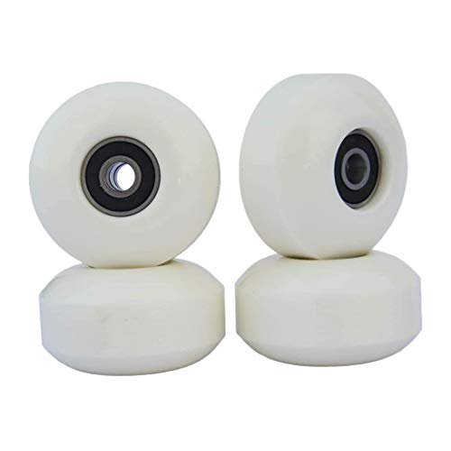 Ctzrzyt Ruedas de Skate con Rodamientos Ruedas de Calle de 52X30 Mm Piezas de Skate Ruedas de Crucero Longboard (Juego de 4) Blanco