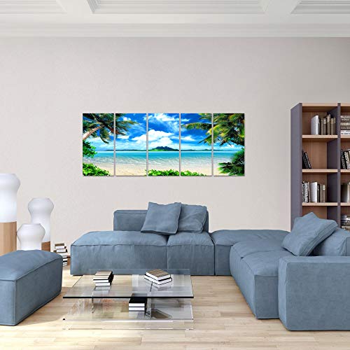 Cuadro Playa Palmeras Impresión de arte Cuadro in Lienzo no Tejido Sala Dormitorio 603356a Cuadro Playa Palmeras Impresión de arte Cuadro in Lienzo no Tejido Sala Dormitorio 603356a