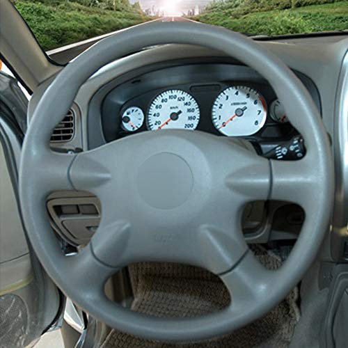Cubierta de volante de coche de cuero artificial de PU negra para Nissan Almera N16 Pathfinder Primera Paladin X-Trail Renault, hilo azul, China Cubierta de volante de coche de cuero artificial de PU negra para Nissan Almera N16 Pathfinder Primera Paladin X-Trail Renault, hilo azul, China