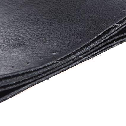 Cubierta funda volante para coche universal de cuero negro microfibra 37-38cm diámetro con aguja e hilo Cubierta funda volante para coche universal de cuero negro microfibra 37-38cm diámetro con aguja e hilo