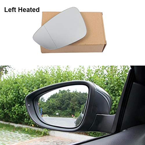 Cubiertas de repuesto para espejo Climatizada delantero izquierdo Lado derecho retrovisor espejo de ala de cristal Fit for VW Eos CC Scirocco Jetta MK6 Passat B7 Escarabajo Europea alta Versión Ala co