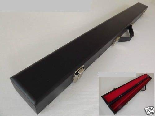 Cueball16 - Estuche duro para tacos desmontables de 2 piezas (81 x 8 x 5 cm), color negro, interior rojo