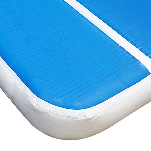 Cueffer Colchoneta Hinchable para Gimnasia Inflable Tumbling Mat Estera Hinchable del Gimnasio Colchoneta Hinchable para Volteretas para Hogar, Gimnasio, Parque, etc SIN Bomba (400X100X20CM)