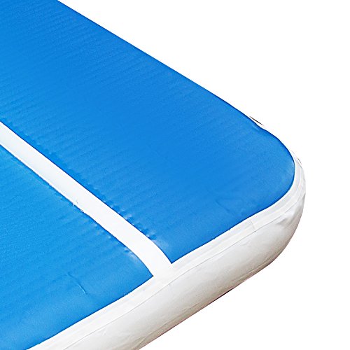 Cueffer Colchoneta Hinchable para Gimnasia Inflable Tumbling Mat Estera Hinchable del Gimnasio Colchoneta Hinchable para Volteretas para Hogar, Gimnasio, Parque, etc SIN Bomba (400X100X20CM)