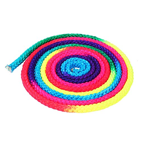 Cuerda de Gimnasia Cinturón de Cuerda Color del Arco Iris Cuerda de Gimnasia rítmica Cuerda sólida Competencia de Artes Entrenamiento Cuerda para Entrenamiento, acondicionamiento físico, Ejercicio