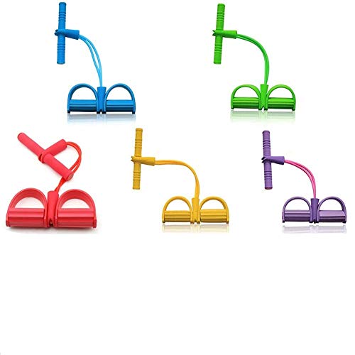 Cuerda de tensión Multifuncional Fitness Pedal Ejercitador Cuerda Pull Bands Yoga Fitness Foot Pedal Pull Ropes, para Equipos de Gimnasio en casa (Verde)