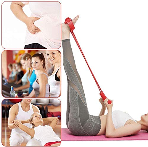 Cuerda elástica de pedal, cuerda de tensión multifunción, 4 tubos Multifunción Ejercitor de piernas, expansor de culturismo, tobillero, entrenador de la barriga de pedal, equipo de yoga de fitness maq Cuerda elástica de pedal, cuerda de tensión multifunción, 4 tubos Multifunción Ejercitor de piernas, expansor de culturismo, tobillero, entrenador de la barriga de pedal, equipo de yoga de fitness maq