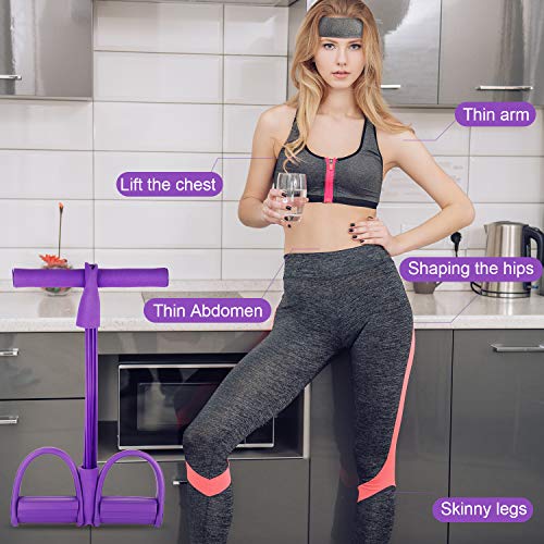 Cuerda Elástica de Tracción Banda de Resistencia de Pedal Cuerda de 4 Tubos de Pedal Fitness Cuerda Ejercitador Pierna Cuerda Abdominal con Bola Diadema de Yoga para Ejercer Abdomen Muslo Brazo Cuerda Elástica de Tracción Banda de Resistencia de Pedal Cuerda de 4 Tubos de Pedal Fitness Cuerda Ejercitador Pierna Cuerda Abdominal con Bola Diadema de Yoga para Ejercer Abdomen Muslo Brazo