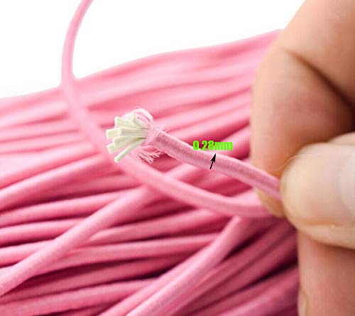 Cuerda Elastica Liuer Bandas Elastica Redondos Cintas Elásticas para Costura Y Manualidades DIY Cordon Cordón Goma para Elástico de Cuerda Tela para Coser Ropa Hogar y Cocina(87,5 Yardas/ 80 m) Cuerda Elastica Liuer Bandas Elastica Redondos Cintas Elásticas para Costura Y Manualidades DIY Cordon Cordón Goma para Elástico de Cuerda Tela para Coser Ropa Hogar y Cocina(87,5 Yardas/ 80 m)