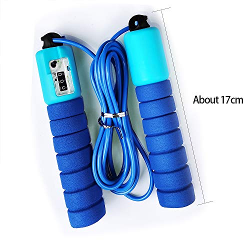 Cuerda Saltar, Cuerda de Salto de 2 Piezas con Contando Ajustable de Saltar la Cuerda para Entrenamiento, Adelgazamiento, Juego Escolar, Actividad al Aire Libre,Cuerda para Saltar Cuerda Saltar, Cuerda de Salto de 2 Piezas con Contando Ajustable de Saltar la Cuerda para Entrenamiento, Adelgazamiento, Juego Escolar, Actividad al Aire Libre,Cuerda para Saltar