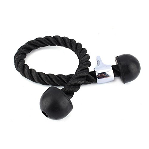 Cuerda Tríceps, Cuerda Biceps Tricep Rope Cable de Fijación 70CM Nylon Tricep Cuerda Polea Desplegable Manijas Antideslizantes para Fitness Body Building Gimnasio Empujar Tirar Hacia Abajo Cuerda Cuerda Tríceps, Cuerda Biceps Tricep Rope Cable de Fijación 70CM Nylon Tricep Cuerda Polea Desplegable Manijas Antideslizantes para Fitness Body Building Gimnasio Empujar Tirar Hacia Abajo Cuerda