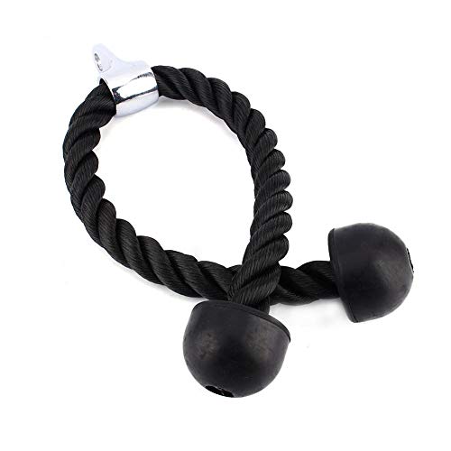 Cuerda Tríceps, Cuerda Biceps Tricep Rope Cable de Fijación 70CM Nylon Tricep Cuerda Polea Desplegable Manijas Antideslizantes para Fitness Body Building Gimnasio Empujar Tirar Hacia Abajo Cuerda Cuerda Tríceps, Cuerda Biceps Tricep Rope Cable de Fijación 70CM Nylon Tricep Cuerda Polea Desplegable Manijas Antideslizantes para Fitness Body Building Gimnasio Empujar Tirar Hacia Abajo Cuerda