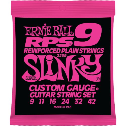 Cuerdas Ernie Ball Super Slinky RPS Nickel Wound para guitarra eléctrica - calibre 9-42 Cuerdas Ernie Ball Super Slinky RPS Nickel Wound para guitarra eléctrica - calibre 9-42