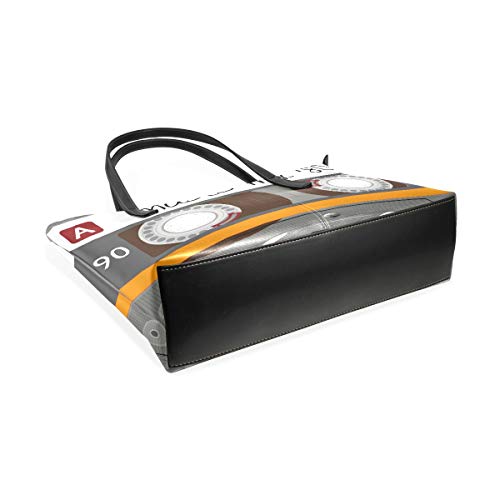Cuero Nota de la música Cinta de cassette Bolsos Correa de peso ligero Bolsos de hombro de pastor Bolsa de asas Monedero Compras para mujeres Niñas Damas Estudiantes Cuero Nota de la música Cinta de cassette Bolsos Correa de peso ligero Bolsos de hombro de pastor Bolsa de asas Monedero Compras para mujeres Niñas Damas Estudiantes