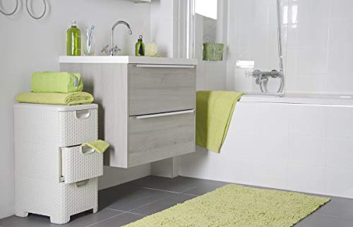 Curver - Cajonera Style de 3 Cajones 14L, Patas, Color Blanco Curver - Cajonera Style de 3 Cajones 14L, Patas, Color Blanco