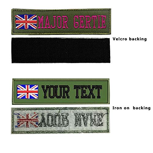 Custom Military Name Patch Embroidered,Name tag Personalized （Army green background）
