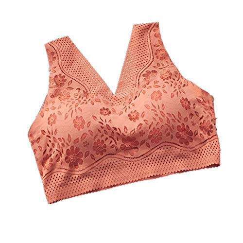 Cwang Sujetadores Deportivos para Mujer, Sujetador de Yoga Acolchado con Soporte de Impacto Medio para Entrenamiento físico,Red,Large Size Cwang Sujetadores Deportivos para Mujer, Sujetador de Yoga Acolchado con Soporte de Impacto Medio para Entrenamiento físico,Red,Large Size