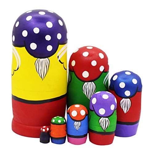 Cxjff Conjunto de 7 Enanos Linda Encantadora Alegre Gorra Hongo de Madera Rusas de la jerarquización Muñecas Regalos for niños Juguetes Divertidos -Purple (edición Limitada) (Color : Purple) Cxjff Conjunto de 7 Enanos Linda Encantadora Alegre Gorra Hongo de Madera Rusas de la jerarquización Muñecas Regalos for niños Juguetes Divertidos -Purple (edición Limitada) (Color : Purple)