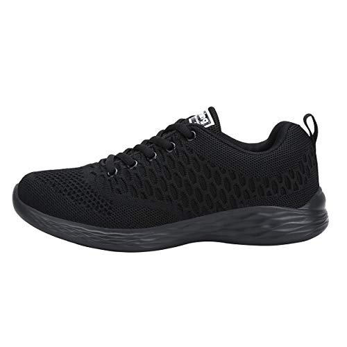 CXWRZB Mujer Gimnasia Ligero Sneakers Zapatillas de Deportivos de Running para Negro 40 EU