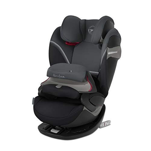 CYBEX Gold Silla de coche 2 en 1 para niños Pallas S-Fix, Para coches con y sin Isofix, Grupo 1/2/3 (9-36 kg), Desde los 9 meses hasta los 12 años aproximativamente, Granite Black