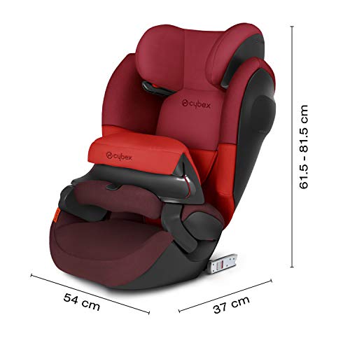 Cybex - Silla de coche grupo 1/2/3 Pallas M-Fix SL, silla de coche 2 en 1 para niños, para coches con y sin ISOFIX, 9-36 kg, desde los 9 meses hasta los 12 años aprox, Negro (Pure Black)
