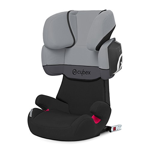 Cybex Silver Solution X2-Fix - Silla de coche con y sin Isofix, Grupo 2/3 (15-36 kg), Desde los 3 hasta los 12 años aprox., Cobblestone (light grey)