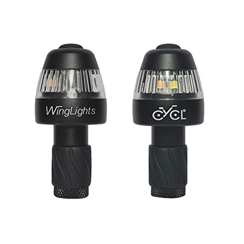 CYCL WingLights 360 Fixed - Intermitente para Bicicleta, Unisex, Negro, Talla única