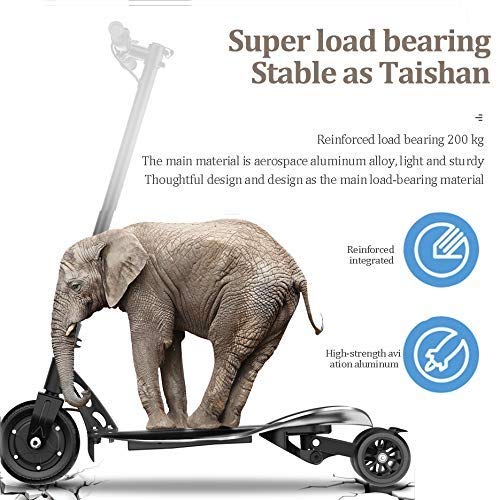 CYGGL Mini Scooter eléctrico Plegable portátil Triciclo eléctrico Adulto/niño Pequeño Scooter Batería de Litio Batería Coche 36V Puede soportar Peso 100 KG CYGGL Mini Scooter eléctrico Plegable portátil Triciclo eléctrico Adulto/niño Pequeño Scooter Batería de Litio Batería Coche 36V Puede soportar Peso 100 KG