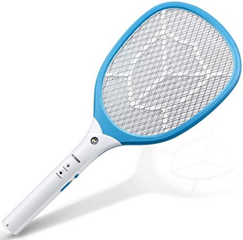 CYOUH Raqueta Mosquitos Recargable, Raqueta Mosquitos Electrica con Luces USB Recargable Asesino de Mosquitos、Insectos y Moscas CYOUH Raqueta Mosquitos Recargable, Raqueta Mosquitos Electrica con Luces USB Recargable Asesino de Mosquitos、Insectos y Moscas