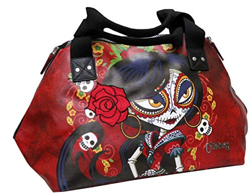 CYP BRANDS- Bolso con Laterales AMPLIABLES CATRINAS - Rosabella, Multicolor (BM-20-CT) CYP BRANDS- Bolso con Laterales AMPLIABLES CATRINAS - Rosabella, Multicolor (BM-20-CT)