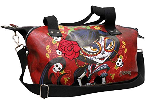 CYP BRANDS- Bolso con Laterales AMPLIABLES CATRINAS - Rosabella, Multicolor (BM-20-CT) CYP BRANDS- Bolso con Laterales AMPLIABLES CATRINAS - Rosabella, Multicolor (BM-20-CT)