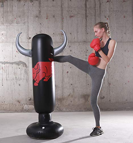 CYzpf Saco de Boxeo de Pie de 160cm Portátil Inflable Niños de Fitness para Practicar Karate Taekwondo Entrenamiento Intenso Gimnasia Deportes Alivio del Estrés CYzpf Saco de Boxeo de Pie de 160cm Portátil Inflable Niños de Fitness para Practicar Karate Taekwondo Entrenamiento Intenso Gimnasia Deportes Alivio del Estrés