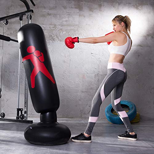 CYzpf Saco de Boxeo de Pie de Alfabeto Inflable Niños de Fitness para Practicar Karate Taekwondo Entrenamiento Intenso Gimnasia Deportes Alivio del Estrés,Black,160cm CYzpf Saco de Boxeo de Pie de Alfabeto Inflable Niños de Fitness para Practicar Karate Taekwondo Entrenamiento Intenso Gimnasia Deportes Alivio del Estrés,Black,160cm