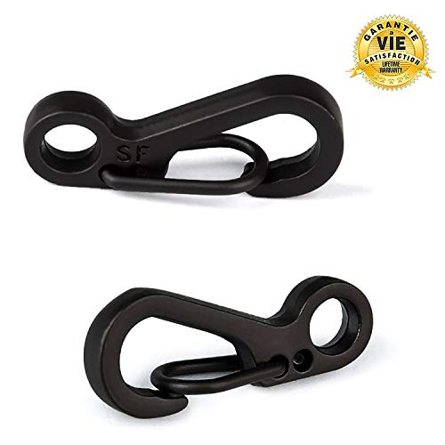 CZ Store ✮Garantía De por Vida✮-Mini Mosquetón-Lote de 10-Mini-Mosquetón-Peso máximo 15 KG-Llavero Mosquetón-Gris O Negro-Llavero Mosquetón para Camping/Senderismo/Escalada CZ Store ✮Garantía De por Vida✮-Mini Mosquetón-Lote de 10-Mini-Mosquetón-Peso máximo 15 KG-Llavero Mosquetón-Gris O Negro-Llavero Mosquetón para Camping/Senderismo/Escalada