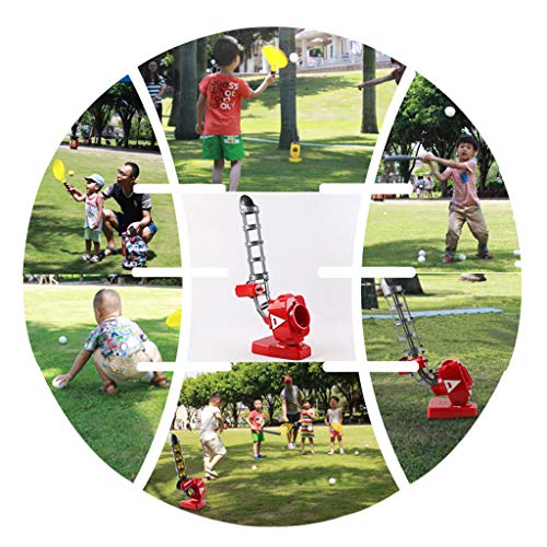 D DOLITY Máquina de Lanzamiento con Ángulos de Visión Ajustados de Béisbol Tenis Infantil para Equipamiento Deportivo de Jardín de Infancia