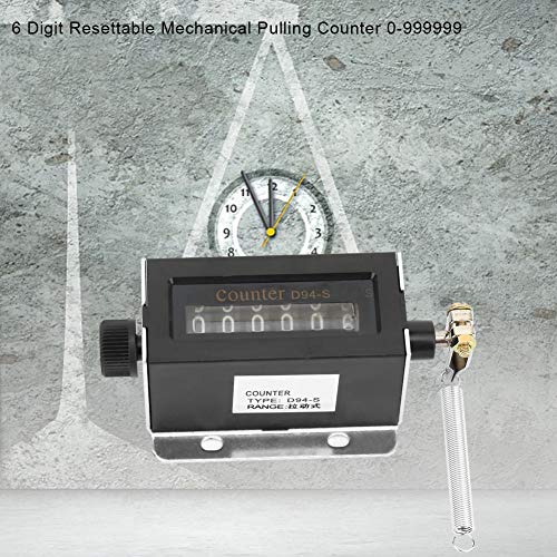 D94-S Contador de tracción mecánica reiniciable de 6 dígitos Contador de longitud digital 0-999999 para registro de cantidad de maquinaria D94-S Contador de tracción mecánica reiniciable de 6 dígitos Contador de longitud digital 0-999999 para registro de cantidad de maquinaria