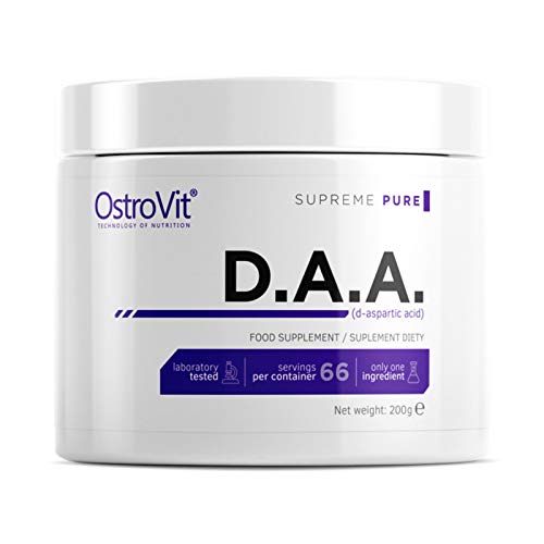 DAA 200g Ácido D-aspártico | Potenciador de testosterona incondicional | Apoyo hormonal | Crecimiento de masa muscular | Polvo anabólico | Suplemento alimenticio