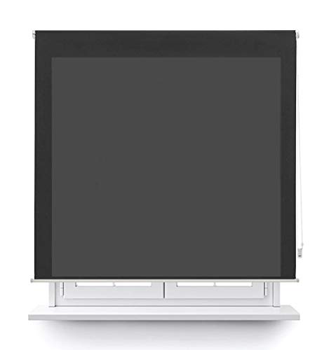 DABUTY ONLINE, S.L. Estor translúcido Liso para Ventana. Estores Enrollables para Ventanas y Puertas (Negro, 100 x 180 cm) DABUTY ONLINE, S.L. Estor translúcido Liso para Ventana. Estores Enrollables para Ventanas y Puertas (Negro, 100 x 180 cm)
