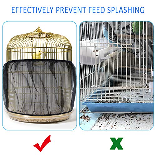 Dadabig 1PCS Malla Jaula Pajaros Funda Jaula Pajaro de Tela de Malla con Ventilación a Prueba de Polvo para Evitar el Alpiste Caiga al Suelo (132-250CM, Talla L) Dadabig 1PCS Malla Jaula Pajaros Funda Jaula Pajaro de Tela de Malla con Ventilación a Prueba de Polvo para Evitar el Alpiste Caiga al Suelo (132-250CM, Talla L)