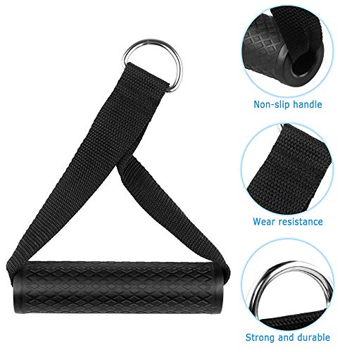 Dadabig 2 Piezas Mango de Resistencia para Ejercicios Asa de Espuma para Fitness Asa de Repuesto de Cuerda de Tracción para Gimnasio, Equipo de Entrenamiento Dadabig 2 Piezas Mango de Resistencia para Ejercicios Asa de Espuma para Fitness Asa de Repuesto de Cuerda de Tracción para Gimnasio, Equipo de Entrenamiento