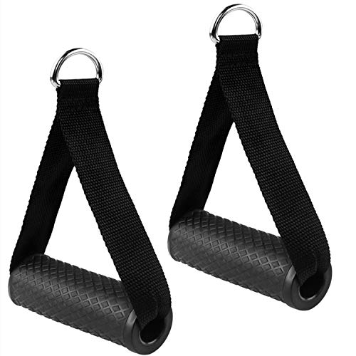 Dadabig 2 Piezas Mango de Resistencia para Ejercicios Asa de Espuma para Fitness Asa de Repuesto de Cuerda de Tracción para Gimnasio, Equipo de Entrenamiento