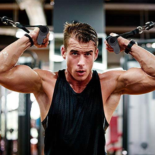 Dadabig 2 Piezas Mango de Resistencia para Ejercicios Asa de Espuma para Fitness Asa de Repuesto de Cuerda de Tracción para Gimnasio, Equipo de Entrenamiento Dadabig 2 Piezas Mango de Resistencia para Ejercicios Asa de Espuma para Fitness Asa de Repuesto de Cuerda de Tracción para Gimnasio, Equipo de Entrenamiento
