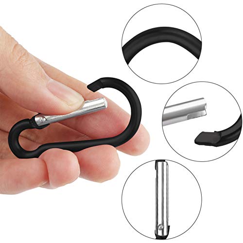 Dadabig 80pcs Llavero de Mosquetón Negro Mini Llavero Mosquetón Escalada 4.6cm Aluminio Mosquetón Clips de Mosquetón para Mochila Handpack, Cuerdas, Camping, Pesca (Negro) Dadabig 80pcs Llavero de Mosquetón Negro Mini Llavero Mosquetón Escalada 4.6cm Aluminio Mosquetón Clips de Mosquetón para Mochila Handpack, Cuerdas, Camping, Pesca (Negro)