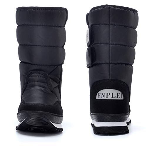 DADAWEN De Las Mujeres Frosty Impermeable Bota de la Nieve 9 M US Negro (EP) DADAWEN De Las Mujeres Frosty Impermeable Bota de la Nieve 9 M US Negro (EP)