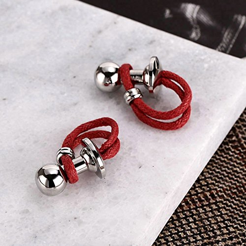 Daesar Joyería Gemelos de Hombre Gemelos Acero Inoxidable Gemelos Camisa Gemelos Cuerda de Ajedrez Gemelos Plata Rojo Gemelos para Hombre Daesar Joyería Gemelos de Hombre Gemelos Acero Inoxidable Gemelos Camisa Gemelos Cuerda de Ajedrez Gemelos Plata Rojo Gemelos para Hombre