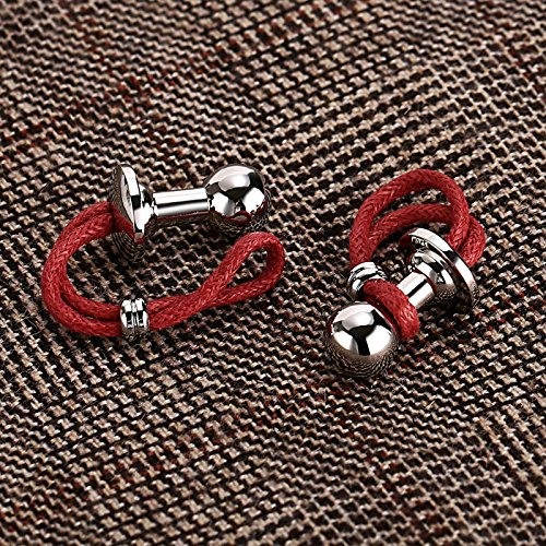 Daesar Joyería Gemelos de Hombre Gemelos Acero Inoxidable Gemelos Camisa Gemelos Cuerda de Ajedrez Gemelos Plata Rojo Gemelos para Hombre Daesar Joyería Gemelos de Hombre Gemelos Acero Inoxidable Gemelos Camisa Gemelos Cuerda de Ajedrez Gemelos Plata Rojo Gemelos para Hombre