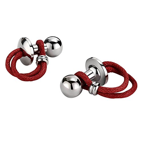 Daesar Joyería Gemelos de Hombre Gemelos Acero Inoxidable Gemelos Camisa Gemelos Cuerda de Ajedrez Gemelos Plata Rojo Gemelos para Hombre Daesar Joyería Gemelos de Hombre Gemelos Acero Inoxidable Gemelos Camisa Gemelos Cuerda de Ajedrez Gemelos Plata Rojo Gemelos para Hombre